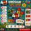 4-in-1 Dinosaur Educational Game Set for Kids – Puzzle, Memory Game, Domino & Flash Cards | 124 Pieces Dinosaur Learning Activity Box | STEM Toy for Boys & Girls Age 3+
