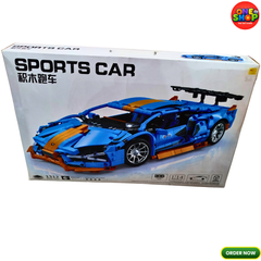 Sports Car Building Blocks Set 1312 Pieces – 1:14 Scale Supercar Construction Toy for Kids | DIY Racing Car Model Kit | STEM Educational Building Set 6+ Years