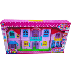 Lovely House Dollhouse Playset – Dreamy Mansion and Family Figures for Kids Age 3+