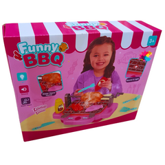 Funny BBQ Playset with Lights, Sound, and Water Vapor for Kids