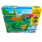 Splice Track Dinosaur Car β 46 PCS Flexible Track Set with Interchangeable Cars | USB Rechargeable | Ages 3+