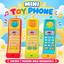 Mini Fun Mobile Phone Toy HJ-8033 – Colourful Pretend Play Phone with Number Buttons, Music & Ringtone Key | Assorted Colours for Kids
