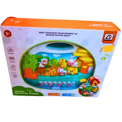 Animal Musical Piano Toy - Interactive Music, Lights & Puzzle Fun for Kids (3+ Years)