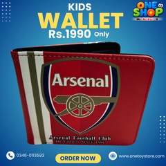 Arsenal Kids Wallet for Boys | Arsenal Football Club Wallet | Premium PU Leather Children Wallet – Stylish, Durable & Lightweight (Rs.1990)
