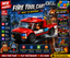 JIE STAR City Global Fire Tool Cart Building Blocks Set – 180 PCS Fire Rescue Truck Construction Toy for Kids | Firefighter Pickup Brick Set | Educational STEM Toy for Boys & Girls 6+
