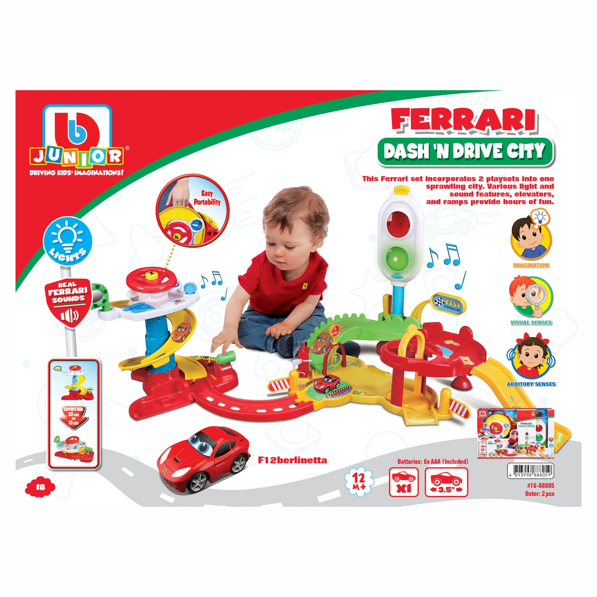 BB Junior Ferrari Dash'N Drive City Play Set