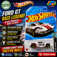Hot Wheels Ford GT Die-Cast Car 2025 – High-Performance Sports Racing Car Toy for Kids & Collectors