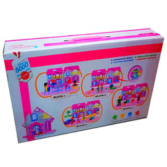 DOLL House Paradise: Funny Play House Series, Imaginative Toy with Lights, Enhances Logical Skills, Ideal for Girls 3+