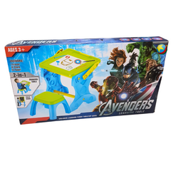 Avengers Assemble 2-in-1 Creative Learning Table for Kids - Expand Imagination & Fine Motor Skills