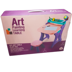 Creative Genius Art Painting Learning Table - My Art Centre Playset for Budding Artists