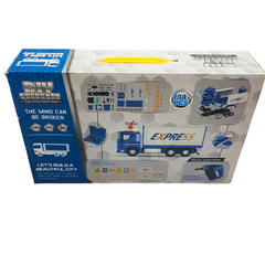 DIY Goodsmann Express Engineering Vehicle Series - 104-Piece Building Set for Kids 3+