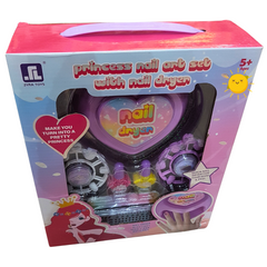 Princess Nail Art Set with Nail Dryer - Perfect Gift for Creative Girls