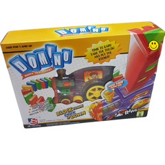 Block Town Domino Knockdown Set - Engaging Domino Rally for Ages 5 and Up