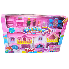 Enchanting Doll House for Girls - The Joy of Home, Premium Quality in the Best Series, Closed Assembly with Furniture, Ideal for Ages 3 and Up
