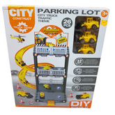 City Construct 26-Piece Parking Lot Playset - Construction-Themed Adventure for Ages 3+