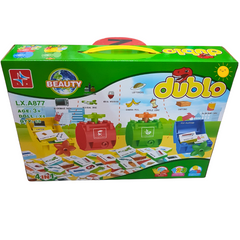 Dublo Beauty Recycling Truck Set – Eco-Friendly Learning Toy for Ages 3+, 68 Pieces