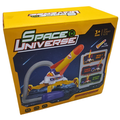 Space Universe DIY Rocket Launcher Toy Set - Creative Assembly Play for Kids 3+