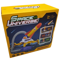 Space Universe DIY Rocket Launcher Toy Set - Creative Assembly Play for Kids 3+
