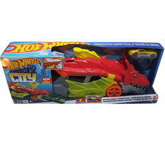 Hot Wheels City Dragon Launch Transporter - Exciting Mythical Adventure Playset for Kids
