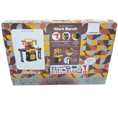 Kids' 102-Piece Workshop Repair Station Workbench with Light & Sound Effects