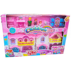 Enchanting Doll House for Girls - The Joy of Home, Premium Quality in the Best Series, Closed Assembly with Furniture, Ideal for Ages 3 and Up