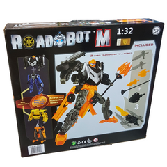 ROAD BOT 1:32 Scale Transformer Toy – Dual 2-in-1 Car and Robot Figures, Mix & Match Design, Ideal Gift for Children Ages 5+