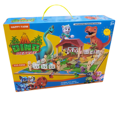 Happy Farm Dino Rescue Playset - Adventurous Prehistoric Play World for Ages 3+