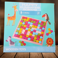 Jungle Joy Gobang Game - Wooden Strategy Board Game for 1-5 Players