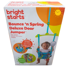 Bright Starts Bounce 'n Spring Deluxe Door Jumper - Fun and Secure Baby Jumper for Active Play