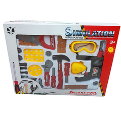 Simulation Super Play Set - Deluxe Kids Tool Kit - Pretend Play Construction Toys for Young Builders