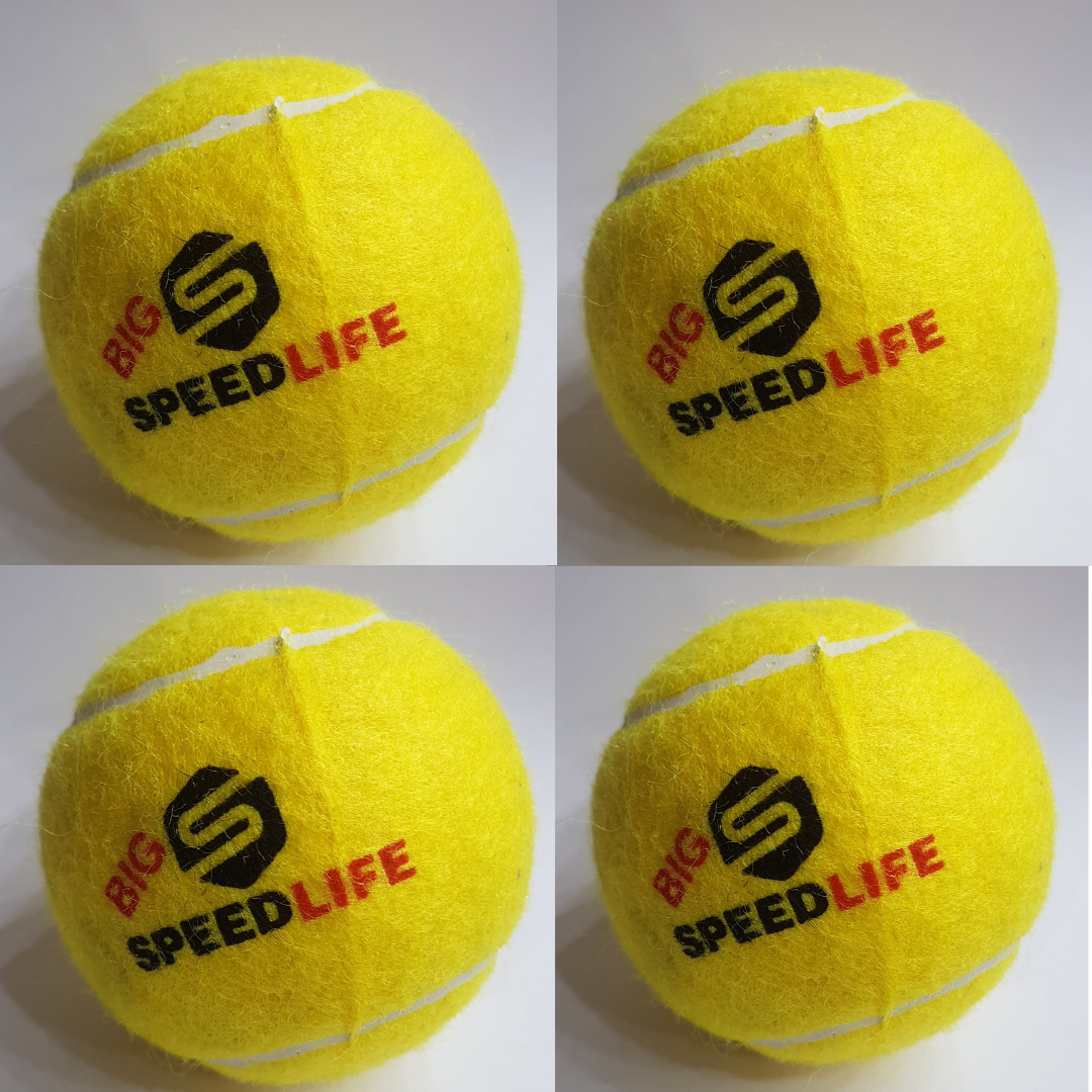 Premium Pack of 4 Tennis Balls - Dual-Purpose for Cricket & Tennis - Top Quality & Fast Delivery