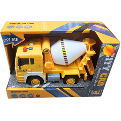 Junior Constructor's Cement Mixer Truck Toy 1:20 Scale – Multifunctional, Realistic Construction Vehicle for Kids