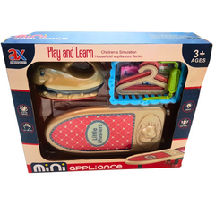 Play & Learn Household Appliances Series: Light & Safe Iron and Iron Stand Set for Girls Ages 3+ - Enhance DIY Skills & Visual Sense!