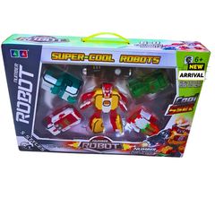 Super-Cool Number Robot Set β 5-in-1 Transforming Robot Team | Educational & Action Toy for Kids