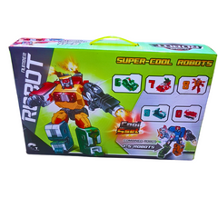 Super-Cool Number Robot Set β 5-in-1 Transforming Robot Team | Educational & Action Toy for Kids