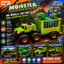 Maisto Monster Transport Dino Truck Toy for Kids – Dinosaur Cage Carrier Vehicle with Big Wheels & Sounds | Off-Road Dino Rescue Truck (3+ Years)