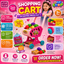 Kids Shopping Cart Toy Set with Pretend Fruits & Grocery Accessories – Mini Supermarket Trolley Role Play Toy for Boys & Girls