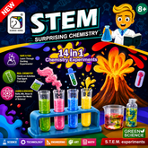 STEM Surprising Chemistry Kit for Kids – 14-in-1 Science Experiment Set | Educational Chemistry Learning Toy for Boys & Girls