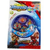 Beyblade Speed Rotation Ultimate Set: 4 High-Power Beyblades with Arena, Attacking Loop, Shield, Power Core, Anti-Knock Reel - Wear Resistant, Light Excitation Energy, Perfect Gift for Kids Aged 5+