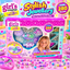 Girl's Creator Stylish Jewellery 280+ beads DIY craft set promotional banner showing heart storage organiser and original packaging