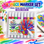 18-piece dual-head brush marker set, model 7899-18