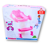 πΌ Teddie Children's Toilet Ladder β Safe & Comfortable Potty Training Seat with Non-Slip Steps β Adjustable & Foldable for Toddlers
