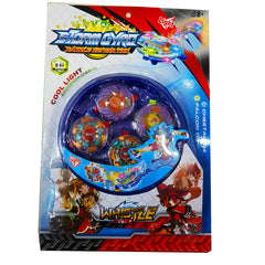 Beyblade Speed Rotation Ultimate Set: 4 High-Power Beyblades with Arena, Attacking Loop, Shield, Power Core, Anti-Knock Reel - Wear Resistant, Light Excitation Energy, Perfect Gift for Kids Aged 5+