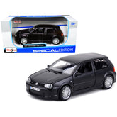 Maisto 1/24 Diecast Model Car Volkswagen Golf R32 Matt Black Special Edition