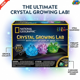 National Geographic Crystal Growing Lab for Kids – STEM Science Experiment Kit with Light-Up Display Base | Educational Crystal Growing Toy for Boys & Girls