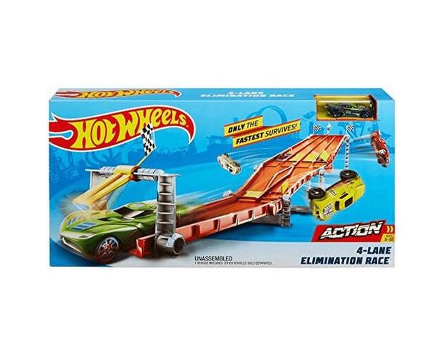 Hot wheels 4 lane race track outlet