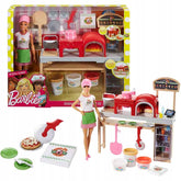 BARBIE Pizza DOLL Set Pizzeria Accessories FHR09