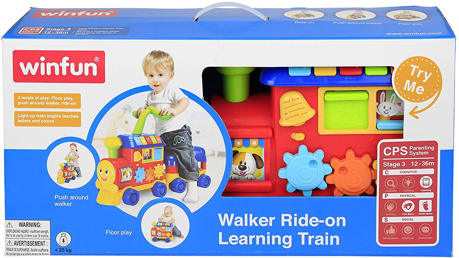 Win Fun Walker Ride-on Learning Train-000803