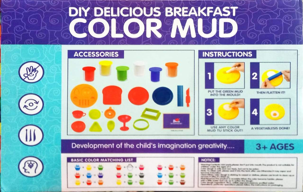 Diy Delicious Breakfast Color Mud 5838-49