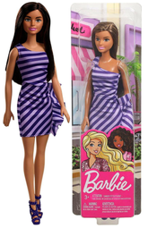 BARBIE CHARMING DOLL IN PURPLE DRESS